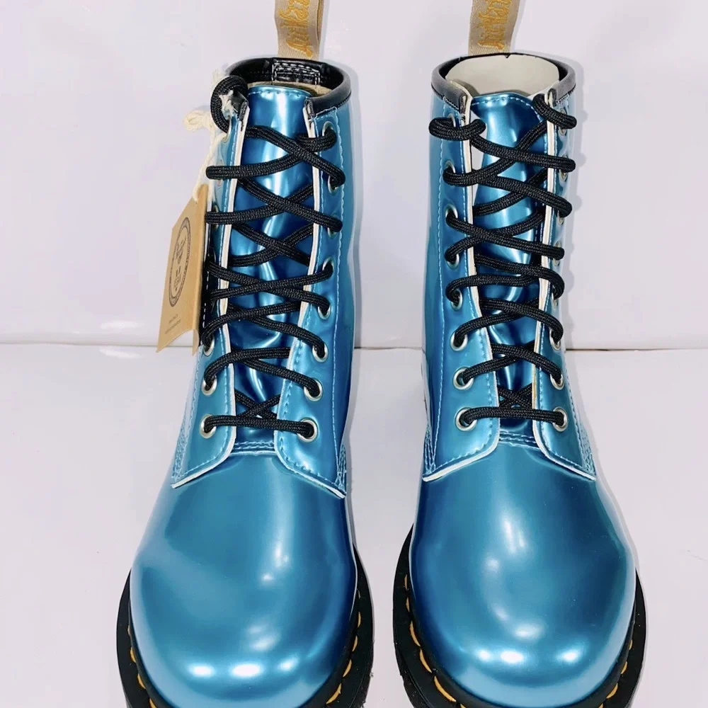 Dr. Martens Vegan 1460 Goldmix Blue - Picture 4 of 10